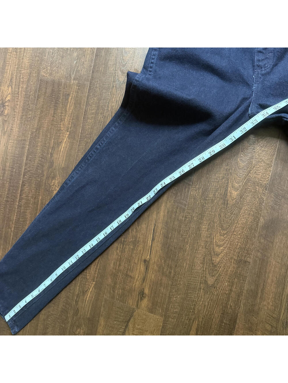 Vintage 90s Western High Waisted Cowgirl Wrangler Indigo Blue Jeans 29 11x32 - Picture 6 of 7